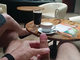 A thrilling rendezvous unfolds in a daring gay cafe. Witness the raw passion as two amateur gays engage in explicit acts, oblivious to the public's gaze. Experience the exhilarating world of gay amateur porn.