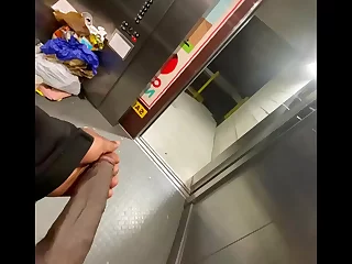 A thrilling ride with a BBC in public! This amateur video features an exhilarating encounter in an elevator. Witness the excitement as he nearly gets caught, adding a thrilling element of risk to the viewing experience.
