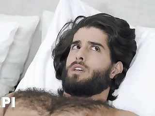 Hunky Diego Sans, a patient in the PAPI clinic, sheds his shirt and jeans to reveal his hairy, muscular physique. Nurse Cazden Hunter eagerly services his massive cock before a steamy, ass-pounding finale.