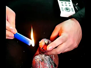 Tortured pain slut undergoes intense CBT on webcam, stretching his peehole to 14mm and enduring a cock candle. His ruined orgasm is a tantalizing feast for those who crave the extreme.
